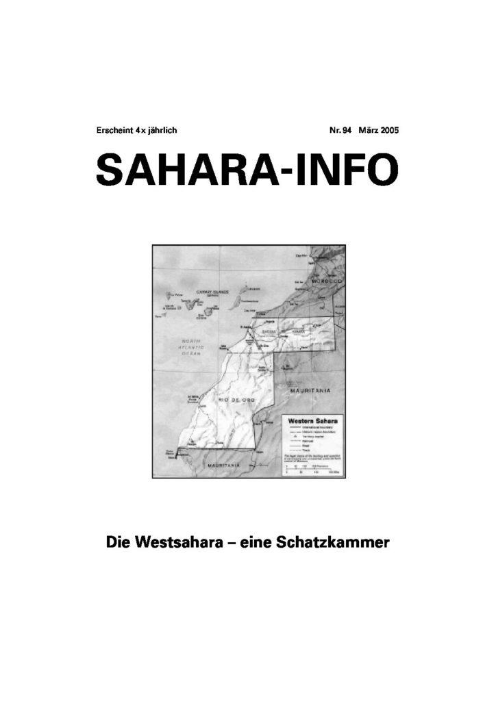 Die Westsahara ? eine Schatzkammer