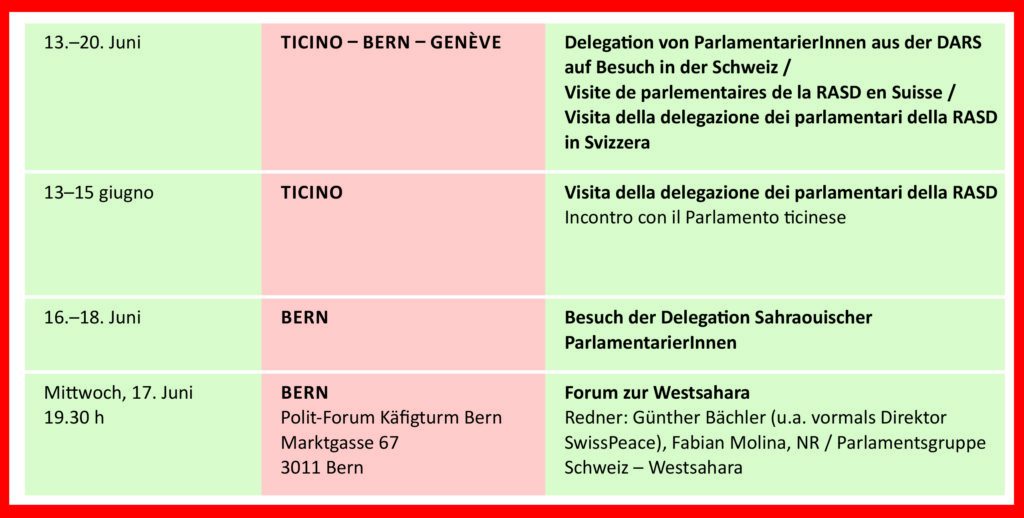 Veranstaltungen | Évènements | Eventi